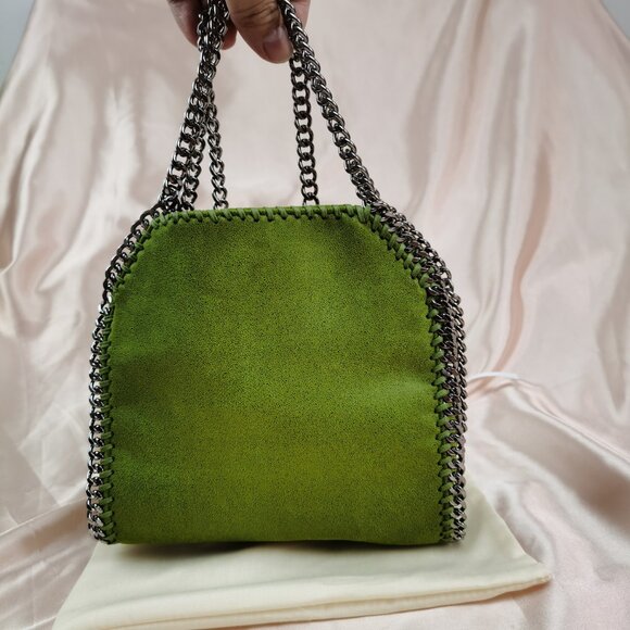 NWT STELLA MCCARTNEY Falabella Tote Bag Teal Kiwi Green - Picture 1 of 15